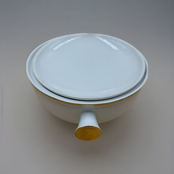 Andrea By Sadek Oven To Table Cookware Round Casserole with Lid - Gold Trim 7374 - Picture 6 of 9